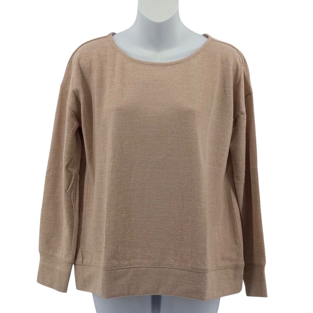 Haven Well Within Top Womens Small Beige Knit Pullover Loungewear Sweatshirt NWT